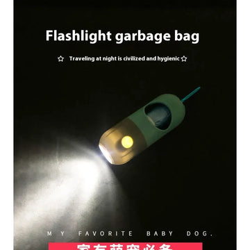 Led Light Pet Waste Bag Dispenser For Dogs Cats Dog Poop Scooper Bags Waste Bags Holder Dispensers Pet Clean Accessories
