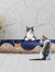 Cat Tunnel Cat Toy Felt Pom Splicing Deformable Kitten Nest Collapsible Tube House Tunnel Interactive Pet Toy Cat Accessories